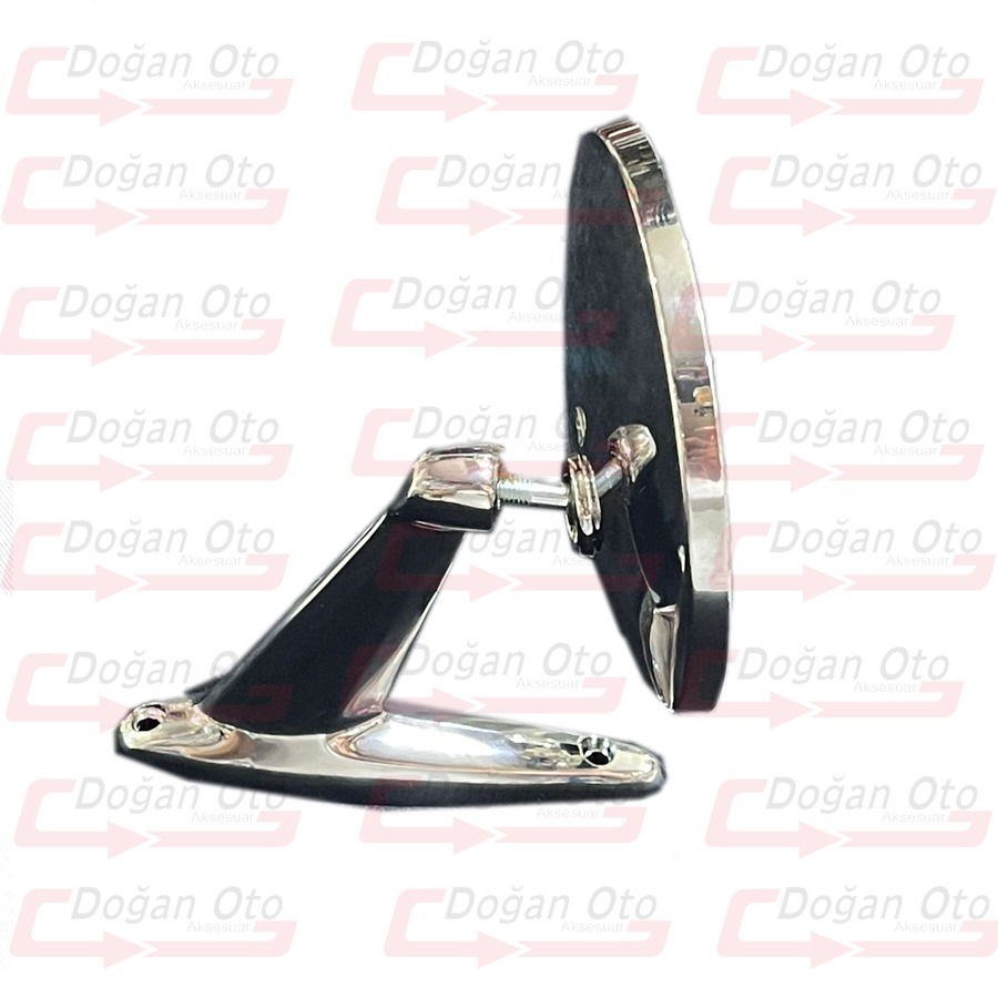 Yuvarlak Dikiz Aynası Plastik Krom