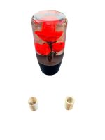 Güllü Vites Topuzu Kırmızı