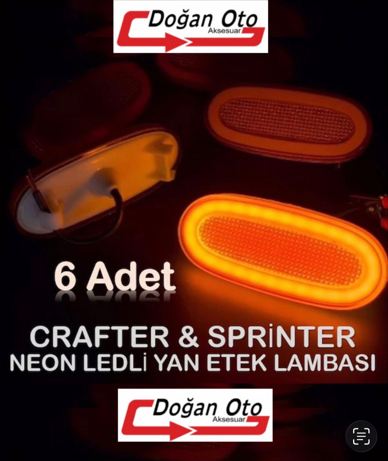 Sprinter Crafter Yan Etek Lambası 6Adet